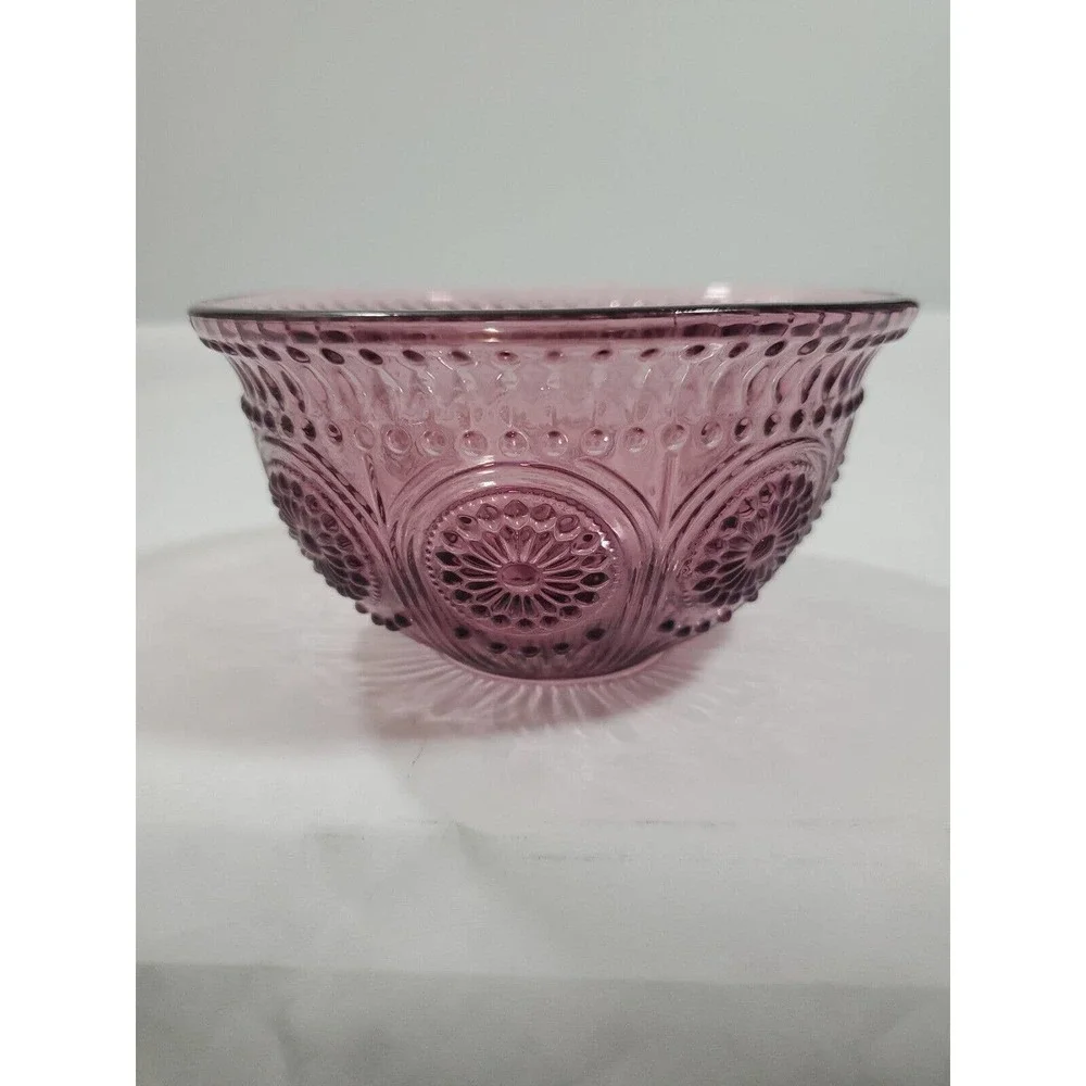 The Pioneer Woman Embossed Bowl Cranberry Colored